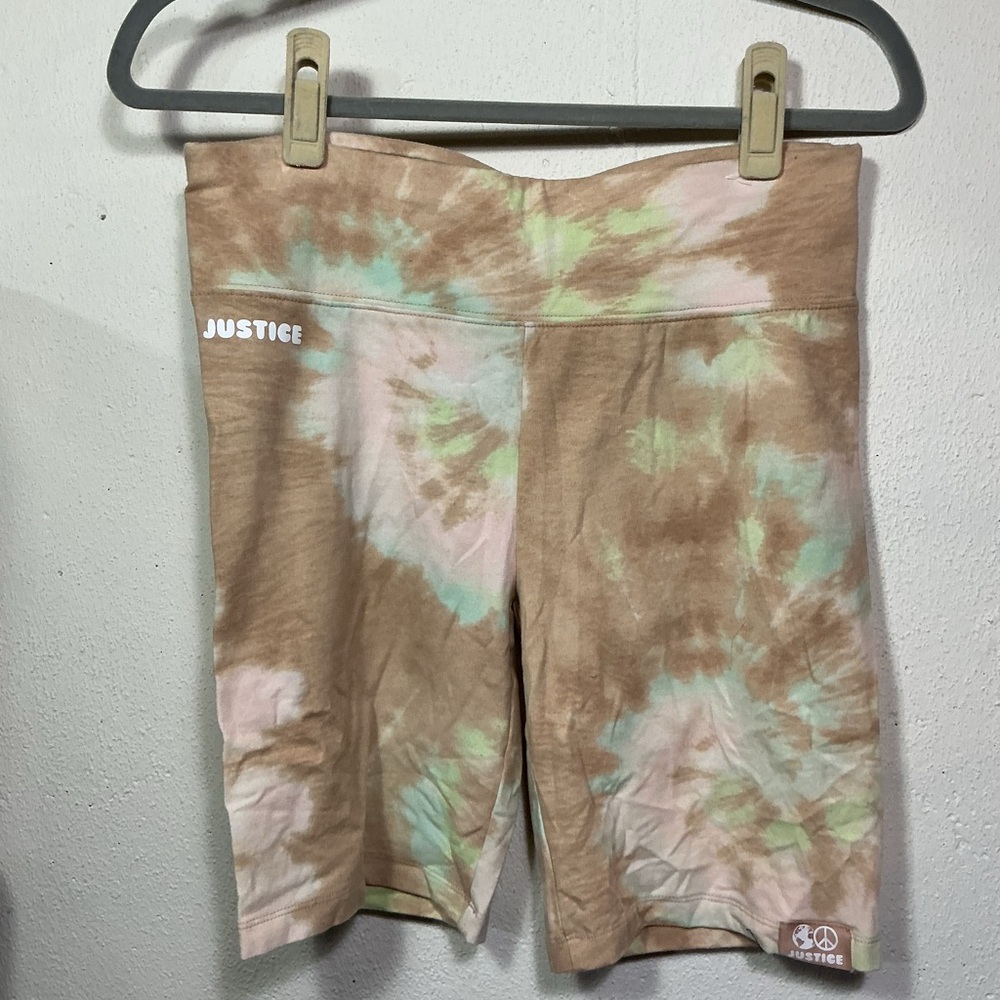 Justice Pastel Tie-Dye Biker Shorts